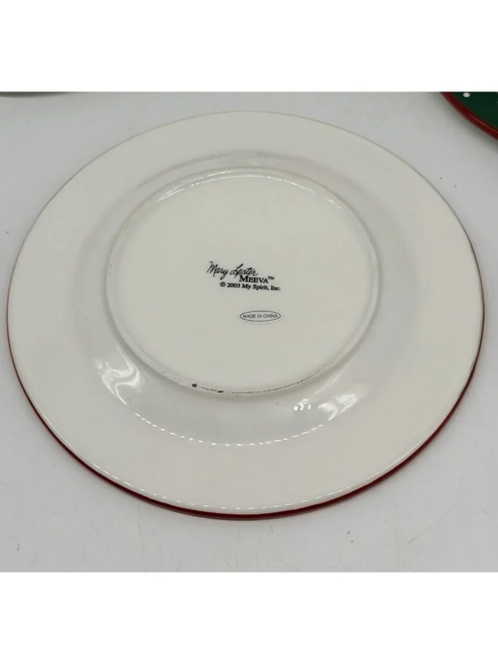 Mary Lester “Meeva” The Christmas Diva 2003 Dessert Plates